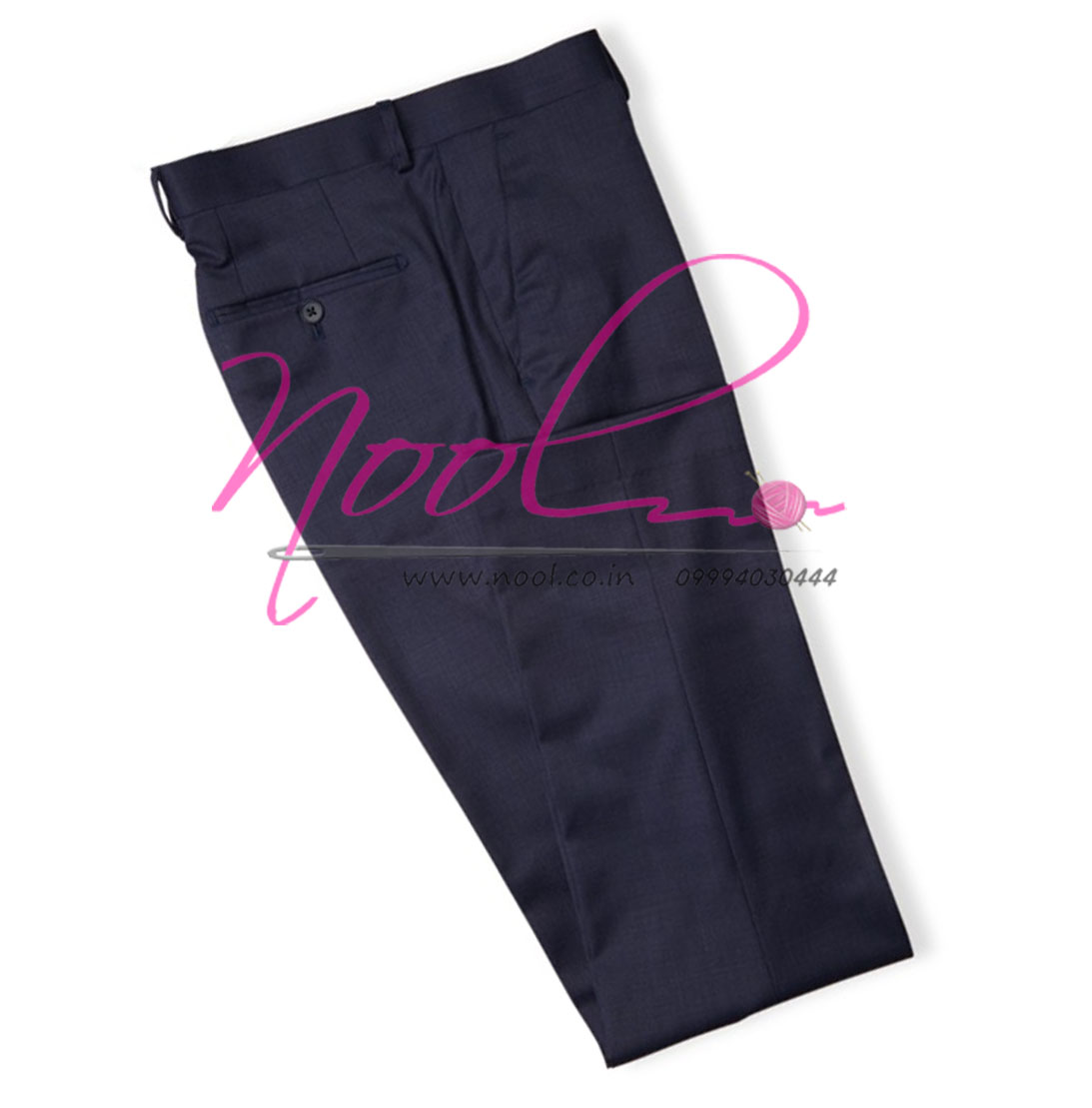 Trousers For Men Online Blue Formal Pants Regular Fit Branded TRO3  Nool